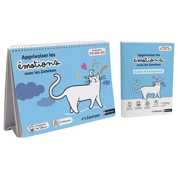 Apprivoiser les émotions avec les Zamizen PS MS GS : Pack en 2 volumes : Chevalet et guide pédagogique