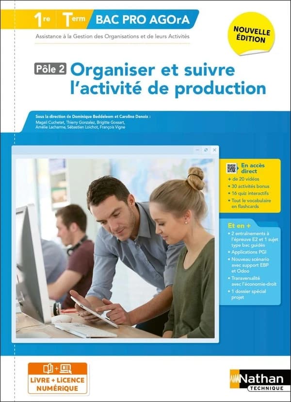 Organiser et suivre l'activité de production 1re