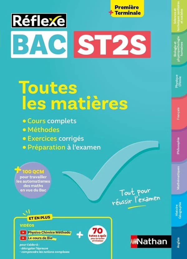 Réflexe Bac : ST2S ; Toutes les matières ; 1re