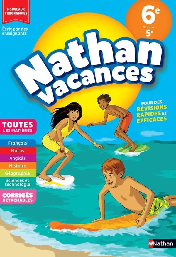 Nathan Vacances De la 6e vers la 5e