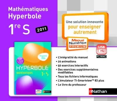 Hyperbole : mathématiques ; 1ère S ; clé USB