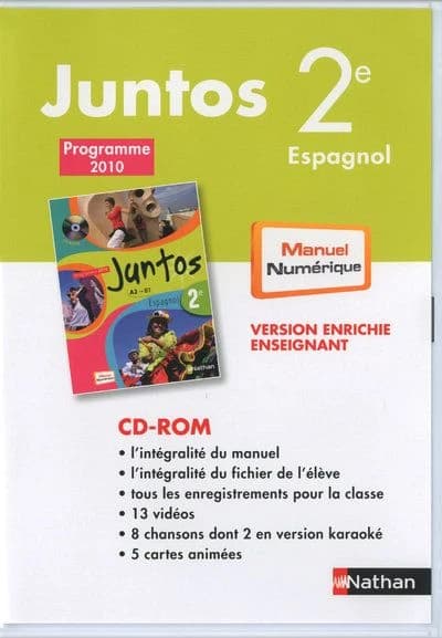 Juntos espagnol 2e : programme 2010