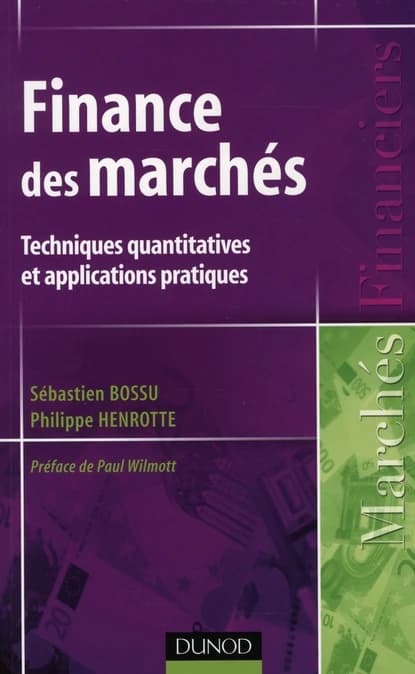Finances des marchés : techniques quantitatives et applications pratiques