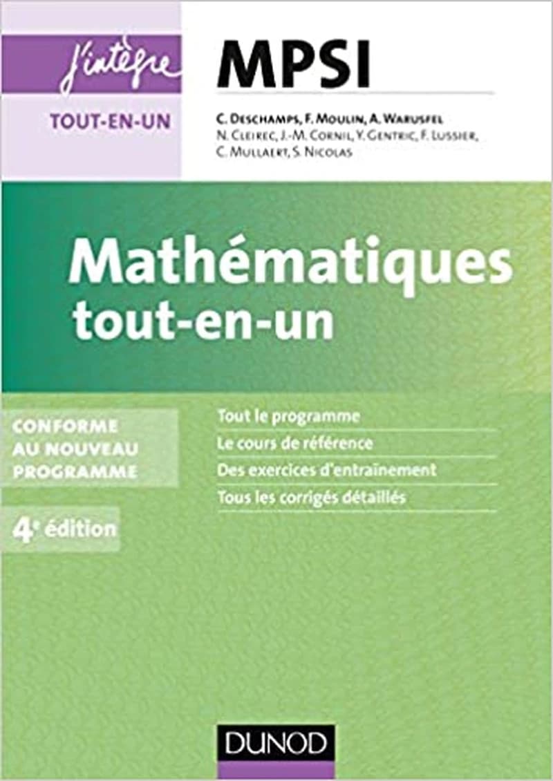 CAMPUS MATHEMATIQUES TOUT-EN-UN MPSI - 4E ED.