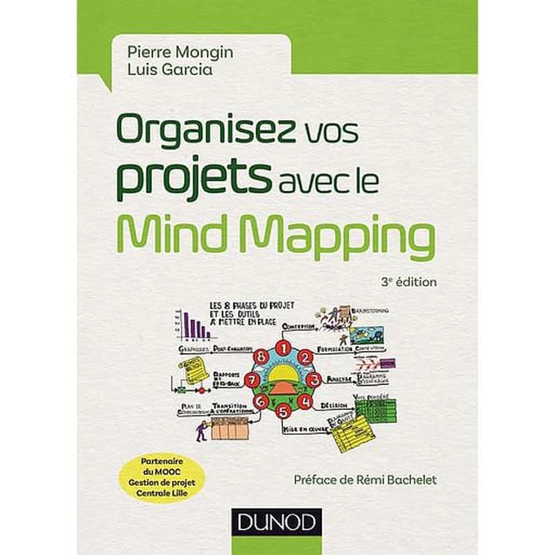 Organisez vos projets avec le mind mapping (3e éd.) Pierre Mongin, Luis Garcia ; préface de Rémi Bachelet