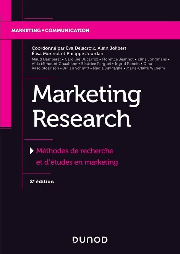 Marketing research : méthodes de recherche et d'études en marketing (2e éd.) [coordonné par] Éva Delacroix, Alain Jolibert, Élisa Monnot... [et al.]
