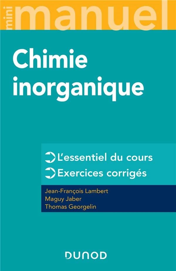 Chimie inorganique : cours + exercices