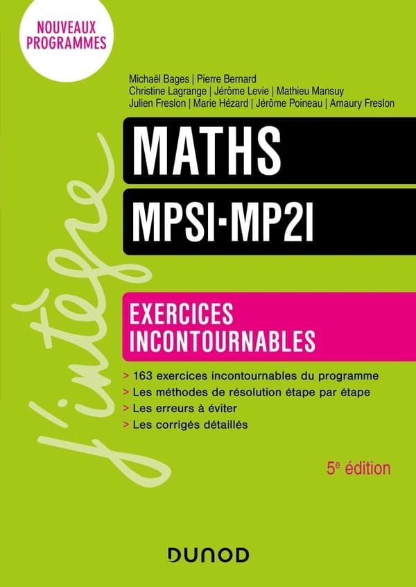 Maths, MPSI-MP2I (5e éd.)
