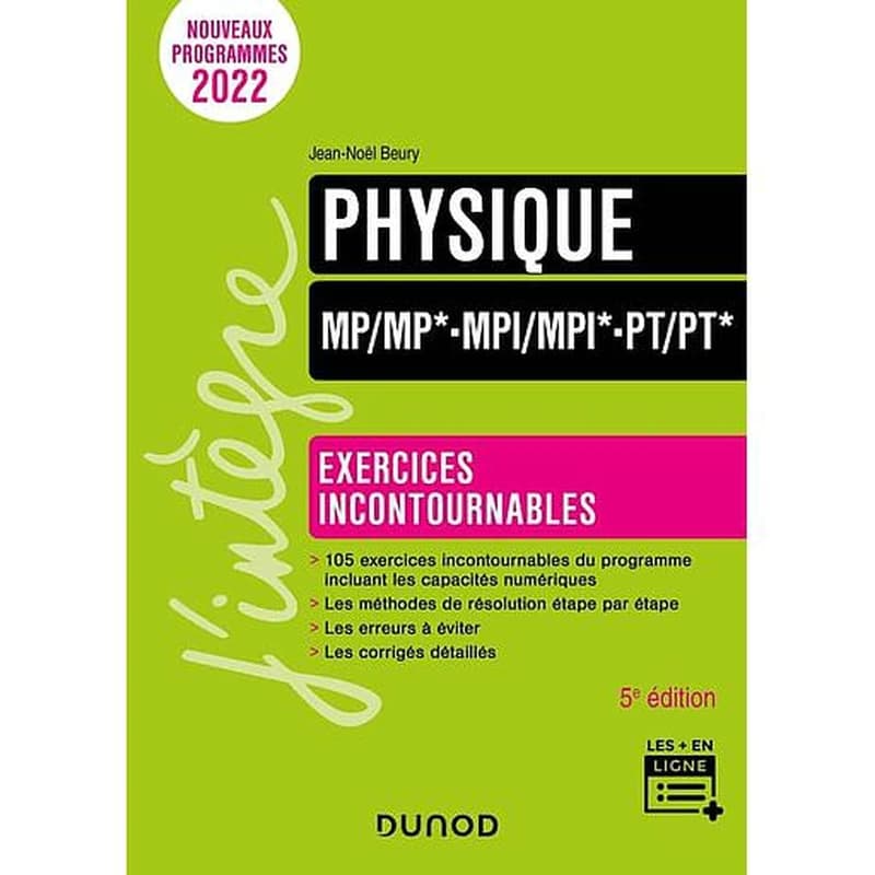 Physique MP-MP*, MPI-MPI*, PT-PT* (5e éd.) Jean-Noël Beury