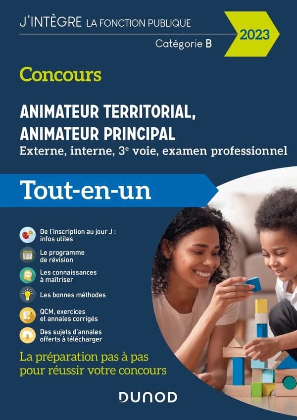 Concours animateur territorial, animateur principal : externe, interne, 3e voie et examen professionnel