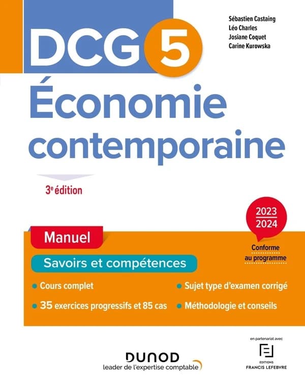 Économie contemporaine (3e éd., 2023-2024, conforme au programme) Sébastien Castaing,... Léo Charles,... Josiane Coquet,... [et al.]