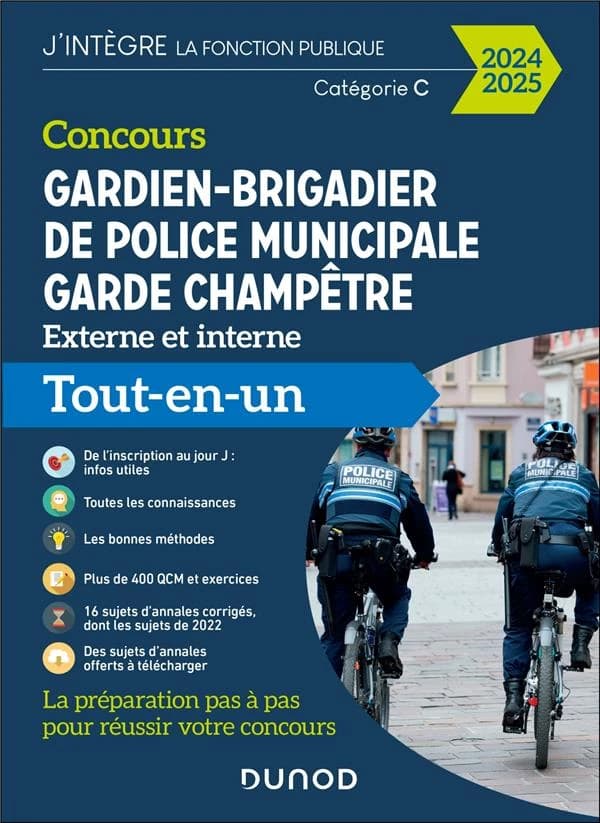 Concours Gardien-brigadier de police municipale, garde champêtre