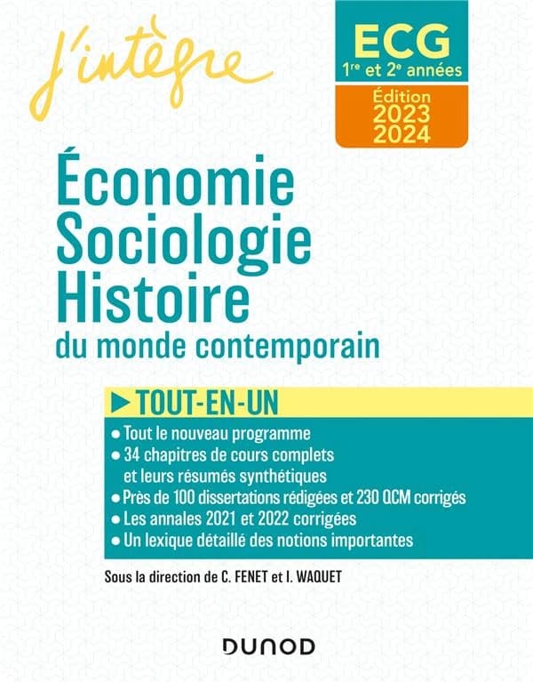 Économie, sociologie, histoire du monde contemporain (Éd. 2023-2024)