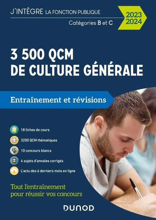 3500 QCM d'actualité et de culture générale : entraînement et révisions
