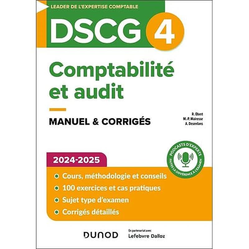 Comptabilité et audit (6e éd.) Robert Obert,... Marie-Pierre Mairesse,... Arnaud Desenfans,...