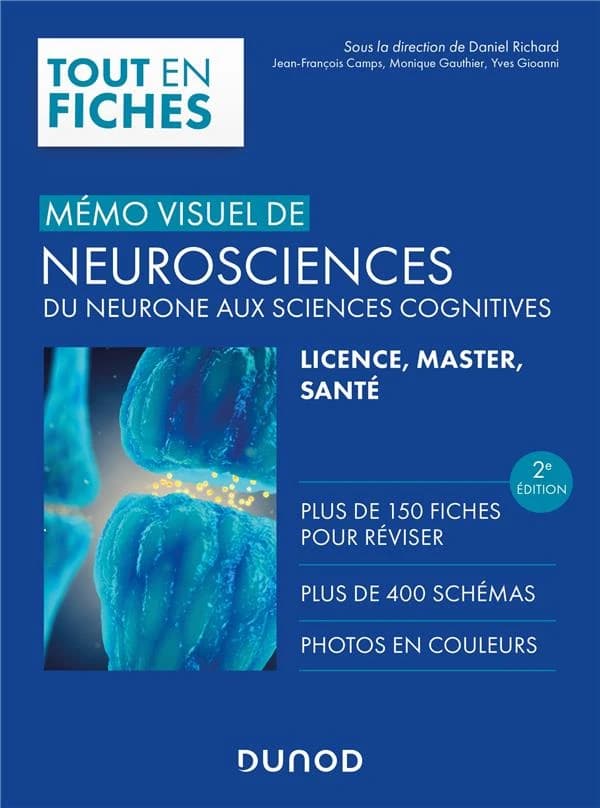 Mémo visuel de neurosciences (2e éd.) sous la direction de Daniel Richard,... ; [par] Jean-François Camps,... Monique Gauthier,... Yves Gioanni,...