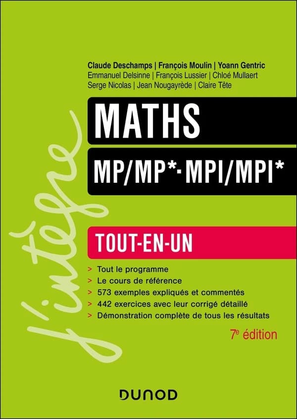 Maths MP-MP*, MPI-MPI* : tout-en-un (7e éd.)