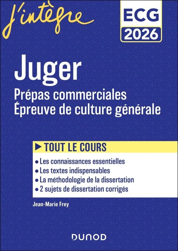 Juger : prépas commerciale, épreuve de culture générale