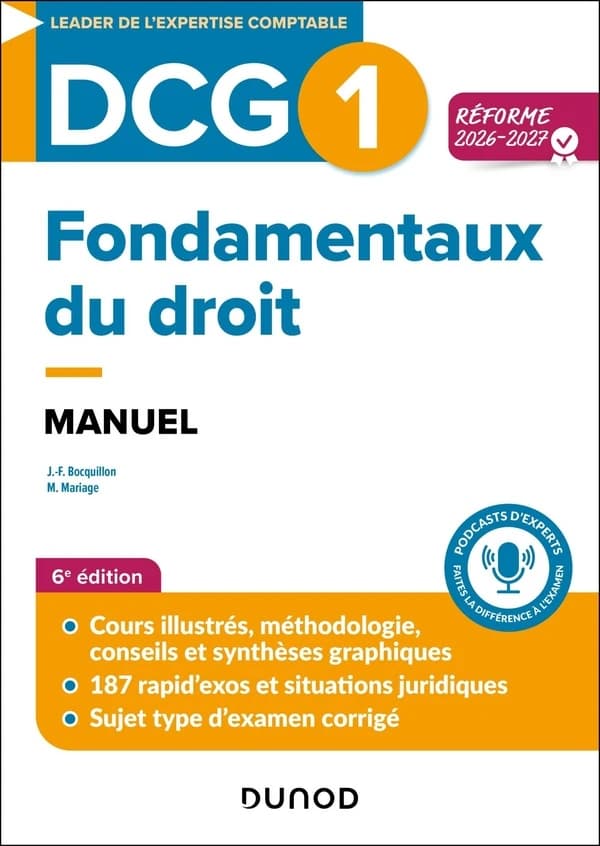 Fondamentaux du droit : manuel - réforme 2026-2027 (6e édition)