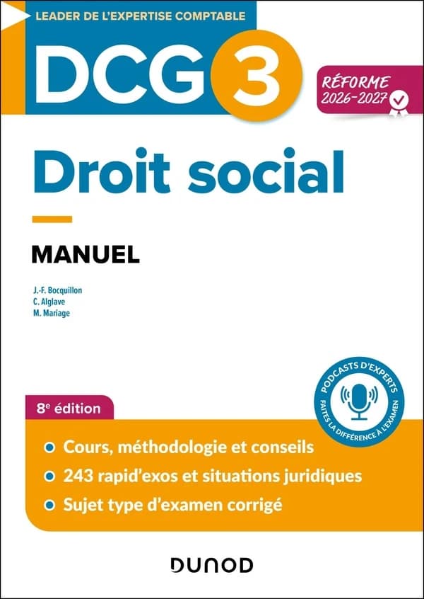 DCG 3 - Droit social : manuel Réforme 2026-2027 (8e édition)