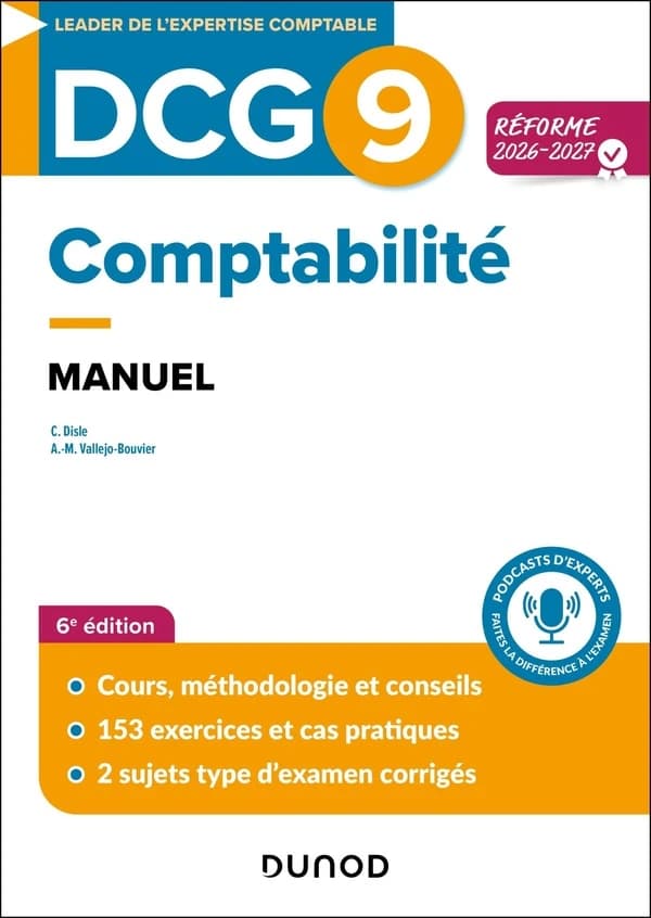 DCG 9 Comptabilité : Manuel - Réforme 2026-2027
