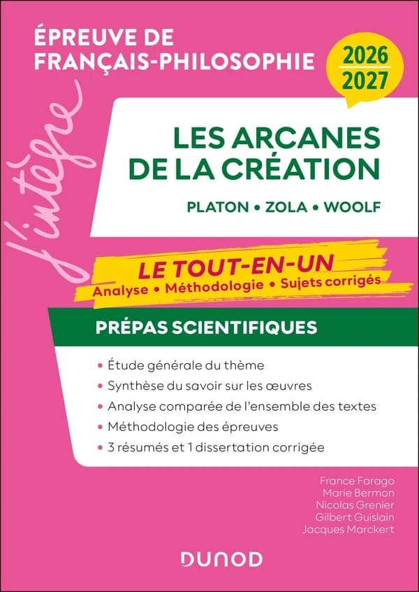 Les Arcanes de la création : épreuve de Français-Philosophie - 2026-2027