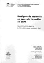 Pratiques de contrôles en cours de formation en BEPA : rapport