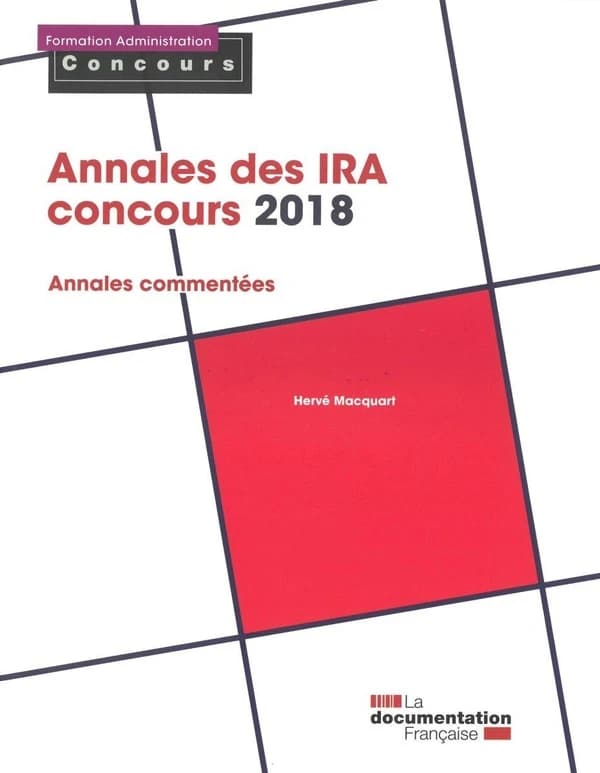 Annales des IRA, concours 2018 : épreuves écrites