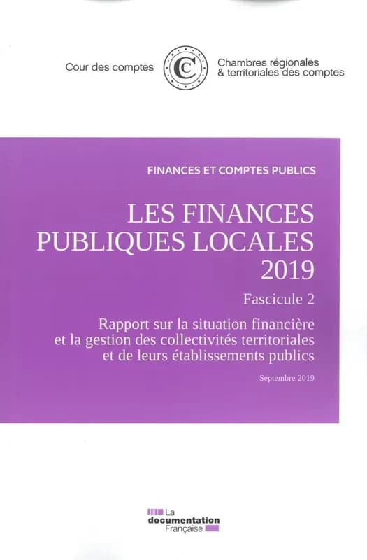 Les finances publiques locales 2019