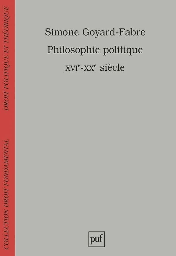 Philosophie politique XVIe-XXe siècles : modernité et humanisme