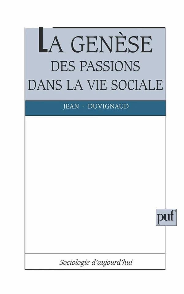La genèse des passions dans la vie sociale