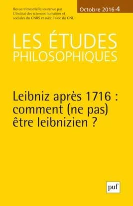 Revue Les études philosophiques n.2016