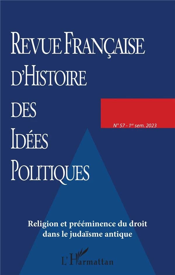 Religion et prééminence du droit dans le judaïsme antique