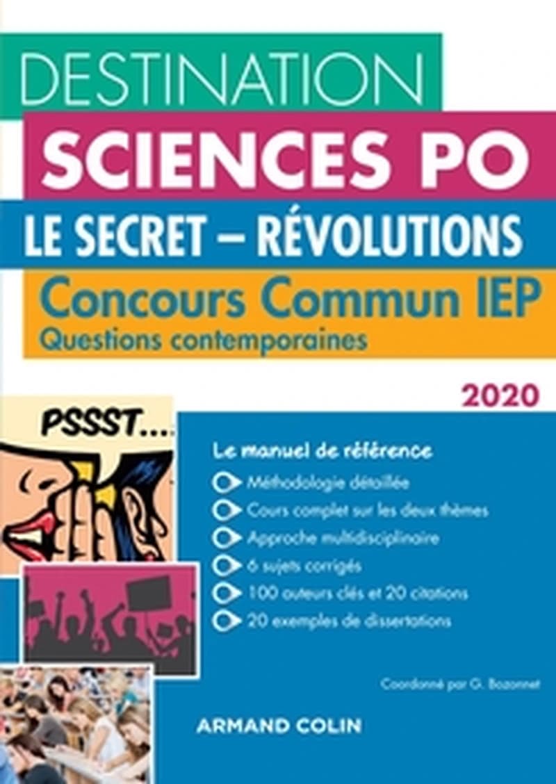 Le secret, révolutions : concours commun IEP, questions contemporaines ([Éd.] 2020) coordonné par Grégory Bozonnet