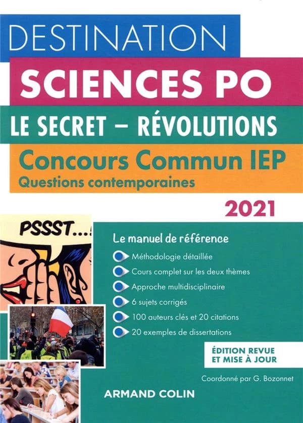 Le secret, révolutions : concours commun IEP, questions contemporaines ([Éd.] 2021) coordonné par Grégory Bozonnet