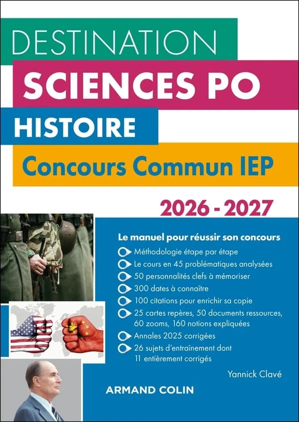 Histoire : concours commun IEP 2026-2027