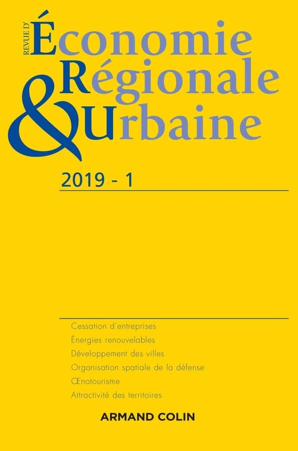 Revue d'économie régionale et urbaine n.1