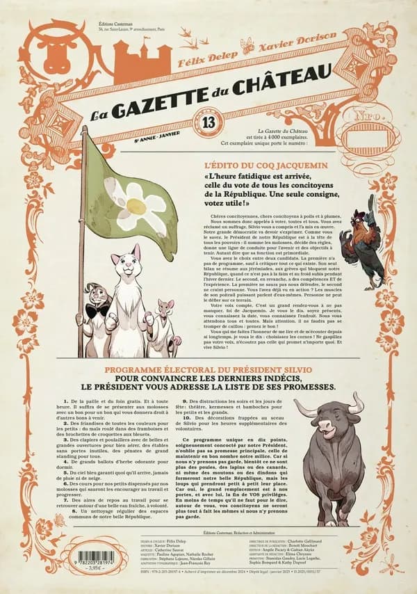 Le château des animaux ; la gazette du château n.13