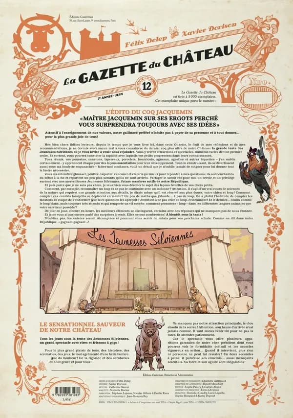 Le château des animaux ; la gazette du château n.12