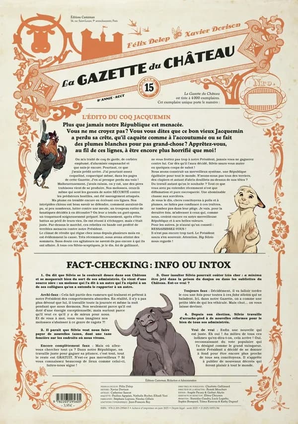Le château des animaux ; la gazette du château n.15