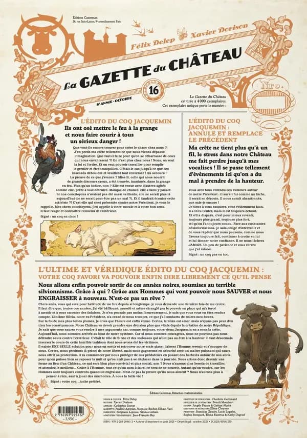 Le château des animaux ; la gazette du château n.16