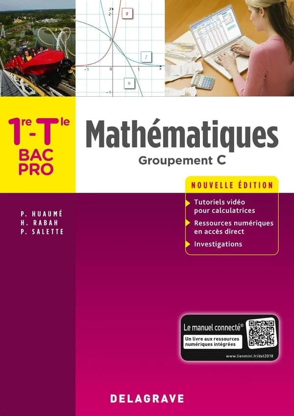 Mathématiques groupement C ; 1re, terminale bac professionnel ; pochette élève
