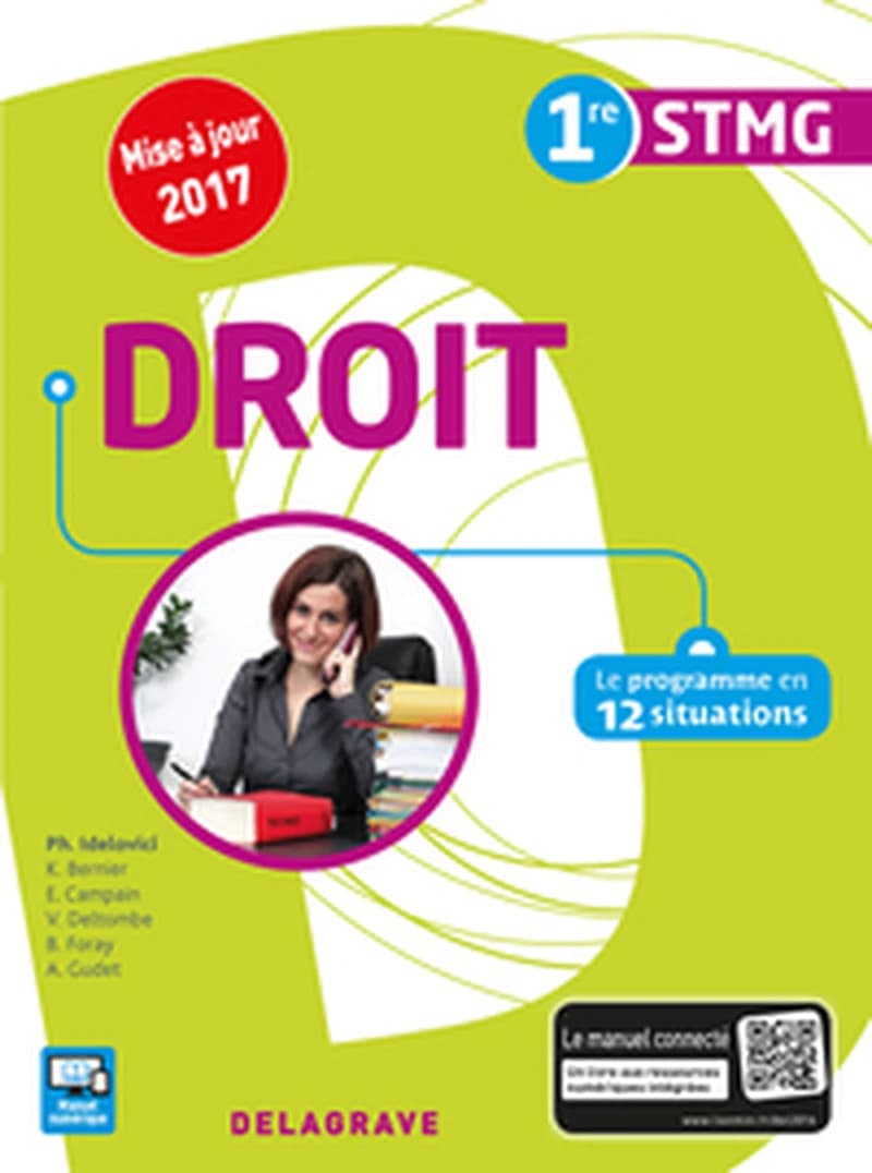 Droit : 1re STMG : le programme en 12 situations