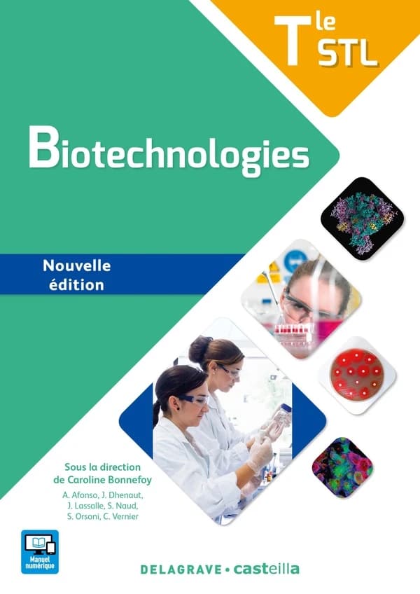 Biotechnologies : Tle STL (Nouvelle éd.) sous la direction de Caroline Bonnefoy,... ; [par] Anne Afonso,... Juliette Dhenaut,... Justine Lassalle,... [et al.]