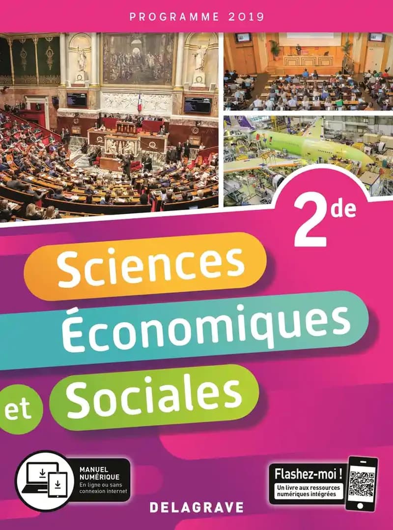 Sciences économiques et sociales : 2de : programme 2019