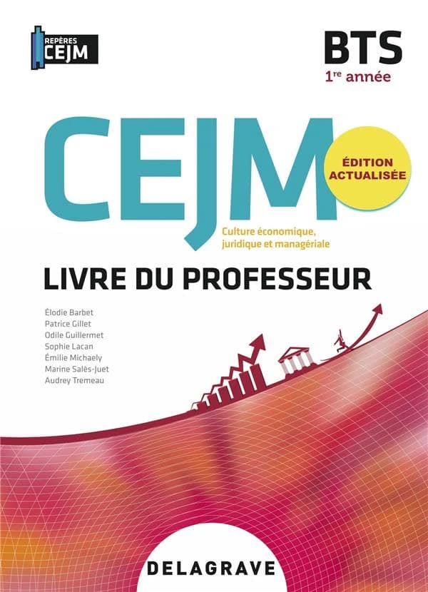 Culture économique, juridique et managériale : BTS 1re année bts ; pochette livre du professeur (édition 2022)