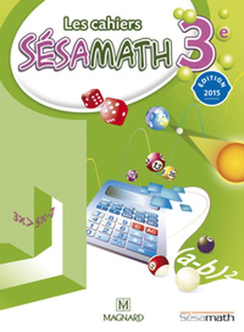 CAHIER SESAMATH 3E ELEVE 2015