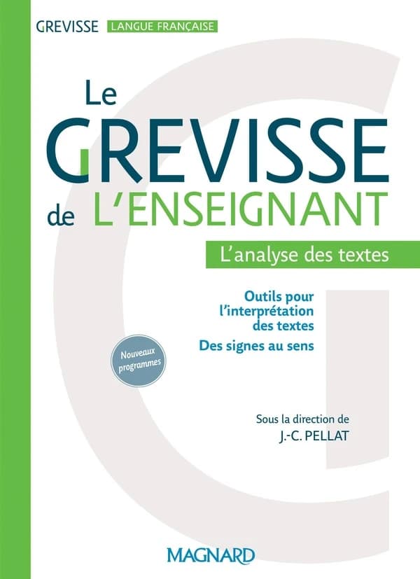 Le Grevisse de l'enseignant : l'analyse des textes