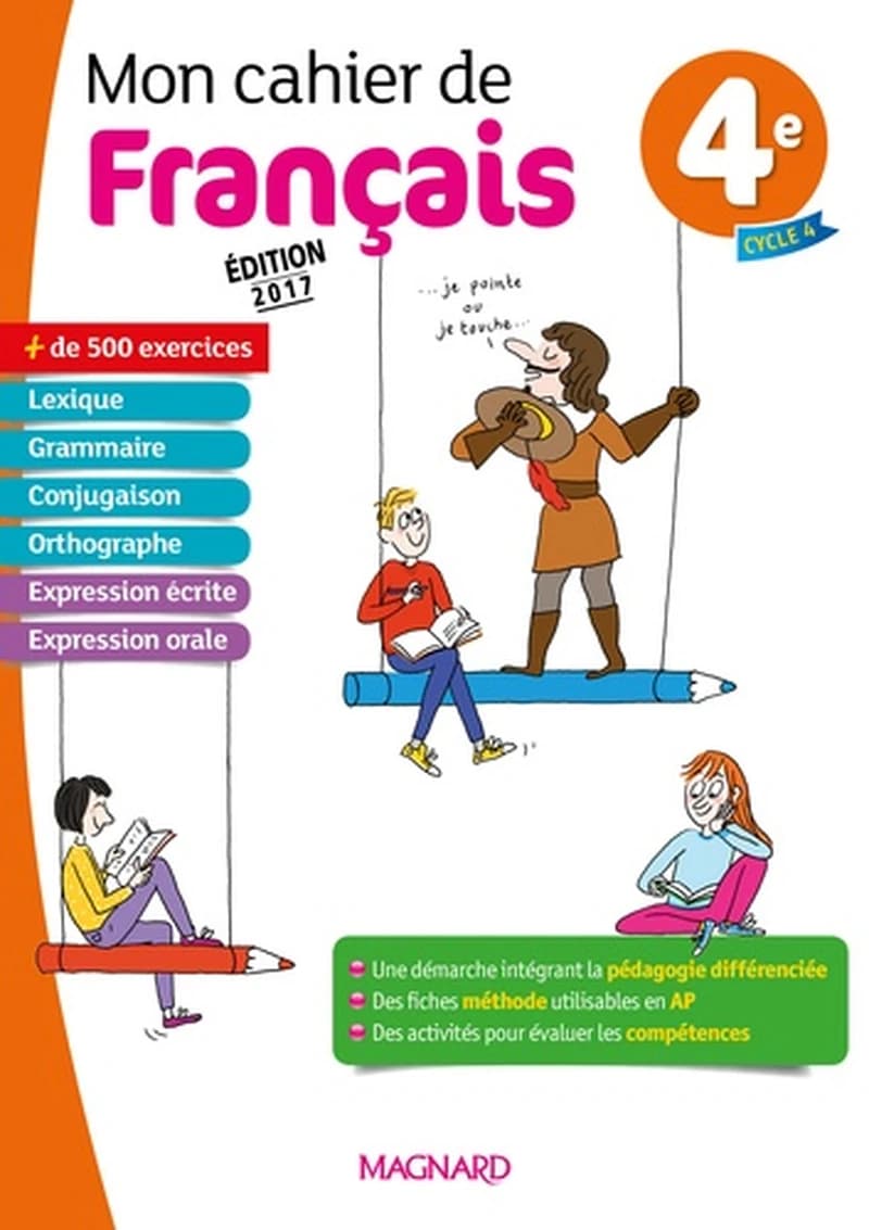 Mon cahier de français : 4e
