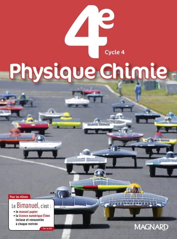 Physique, chimie, 4e : programme 2017